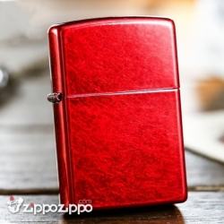 Bật Lửa Zippo Classics Vân Xước màu đỏ tươi - Mã SP: ZPC1619
