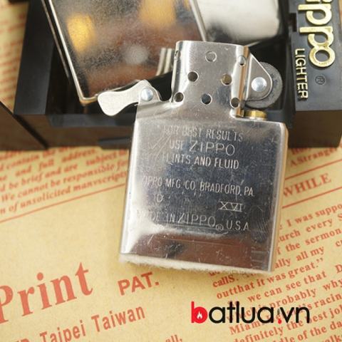 Bật lửa Zippo Cổ Chính hãng trắng trơn sản xuất năm 2000