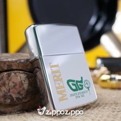 bật lửa zippo cổ dòng chữ Merit sản xuất năm 1981 - Mã SP: ZPC1555