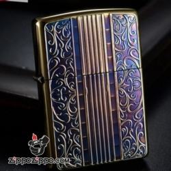 Bật lửa Zippo đồng cổ khắc hoa văn ART - Mã SP: ZPC0955