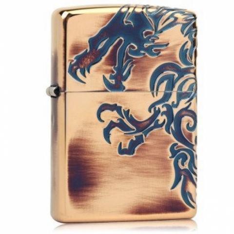Bật lửa Zippo Đồng Dragon Flame