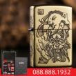 Bật lửa Zippo đồng khắc Phật và Quỷ Vỏ Dày