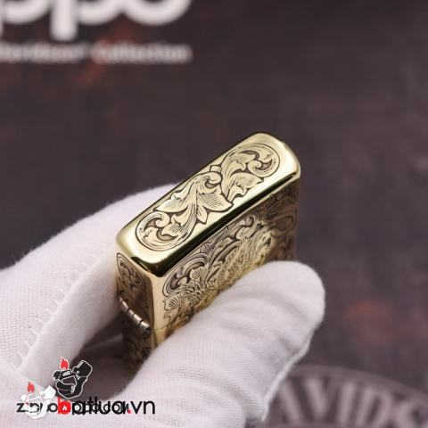 Bật Lửa Zippo Đồng Nguyên Khắc Tỳ Hưu Armor