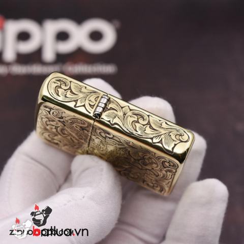 Bật Lửa Zippo Đồng Nguyên Khắc Tỳ Hưu Armor