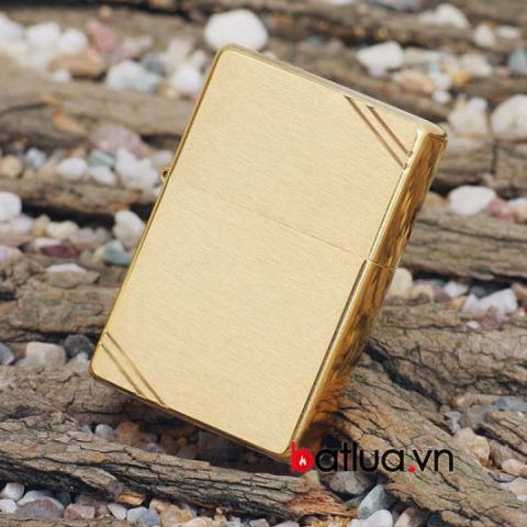 Bật lửa zippo đồng sước ngang Classical Brass