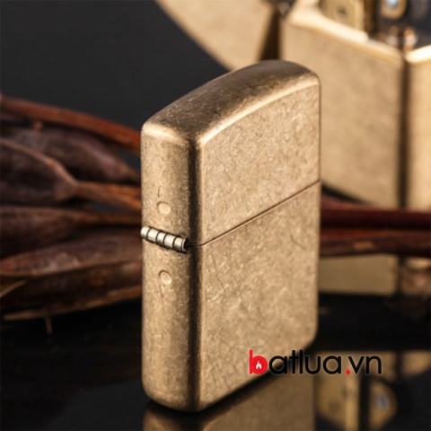 Bật lửa zippo đồng xước bản armor 28496