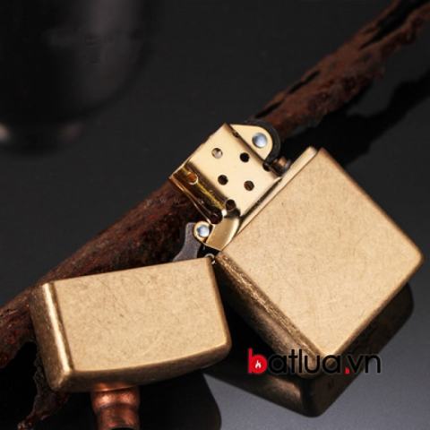 Bật lửa zippo đồng xước bản armor 28496