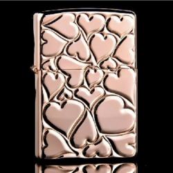 Bật lửa zippo Fill Love Trái tim Màu hồng - Mã SP: ZPC1126