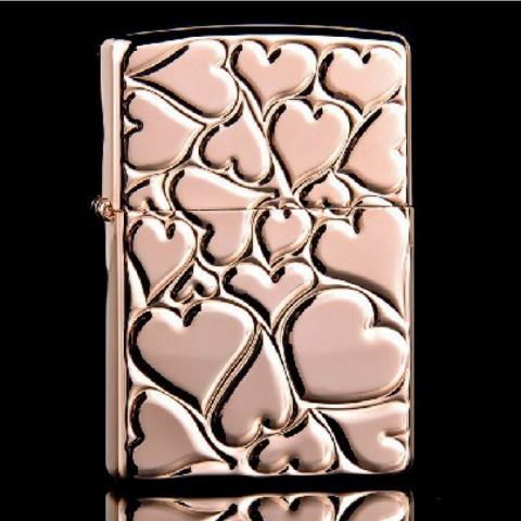 Bật lửa zippo Fill Love Trái tim Màu hồng