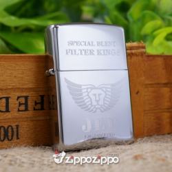 bật lửa zippo khắc hình bao thuốc jet - Mã SP: ZPC1444