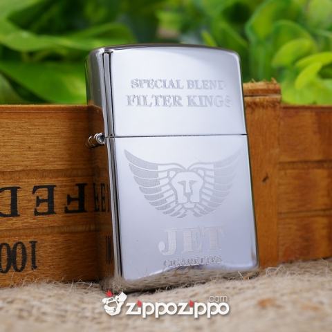 bật lửa zippo khắc hình bao thuốc jet