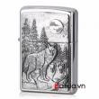 Bật lửa zippo khắc nổi hình sói