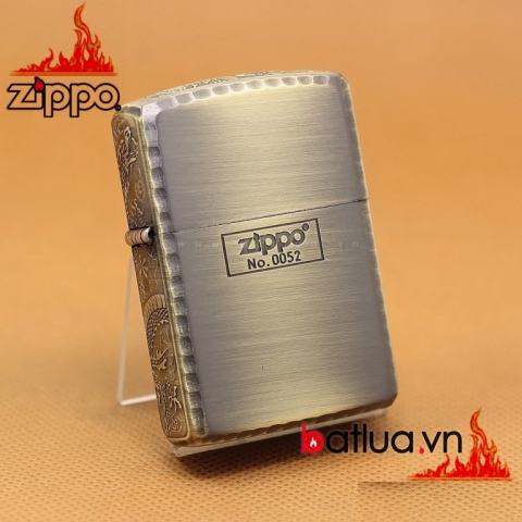 Bật lửa Zippo khắc rồng tinh xảo xung quanh Zippo phiên bản đông cổ giới hạn