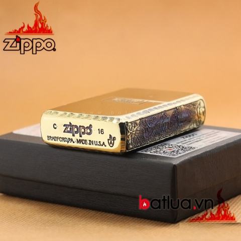 Bật lửa Zippo khắc rồng tinh xảo xung quanh Zippo phiên bản đông giới hạn