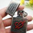 Bật lửa Zippo khắc trái tim tình yêu