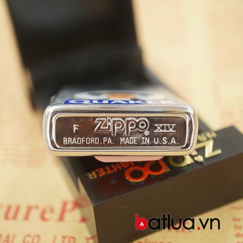 Bật lửa zippo la mã Quaker ông già sản xuất năm 1998