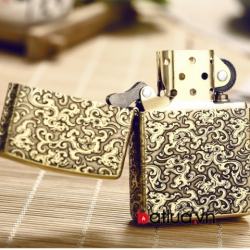 Bật lửa Zippo phiên bản chạm khắc nổi mây bao quanh - Mã SP: ZPC2443-254