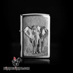 Bật lửa Zippo phiên bản Collector khắc hình voi - Mã SP: ZPC1000