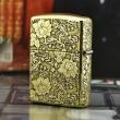 Bật lửa Zippo phiên bản đồng chạm khắc vòm hoa Mẫu Đơn vỏ dày