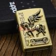 Bật lửa Zippo phiên bản Hàn Quốc họa tiết ngựa thiên thần bằng đồng