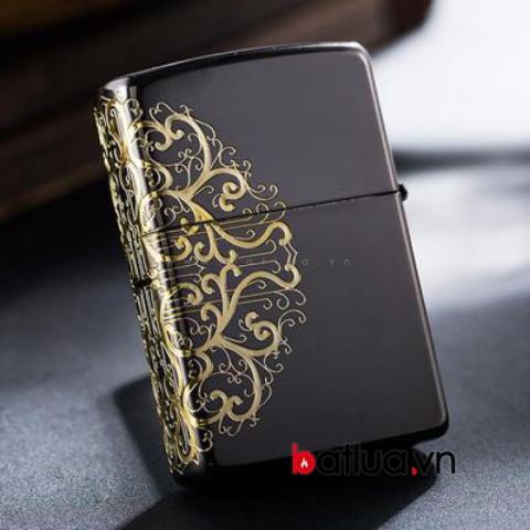 Bật lửa Zippo phiên bản Javan Arabesques Black Ice Carnival 2BKG