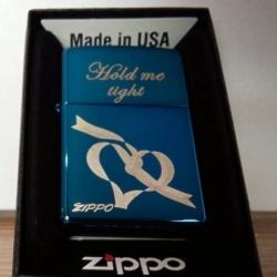 Bật lửa Zippo phiên bản Original in hình trái tim băng - Mã SP: ZPC0557