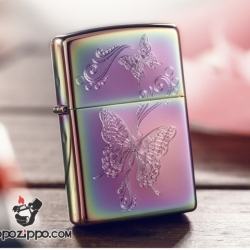 Bật lửa Zippo phiên bản Symphony khắc đôi bướm - Mã SP: ZPC1002