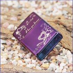 Bật lửa Zippo phiên bản Windproof in hình trái tim - Mã SP: ZPC0543