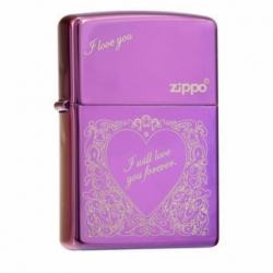 Bật lửa Zippo phiên bản Zibing in hình trái tim - Mã SP: BL03606