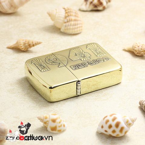 Bật Lửa Zippo Replica 1941 Khắc Nổi Màu Đồng Sang Trọng