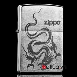 Bật lửa zippo rồng màu bạc - Mã SP: BL10106