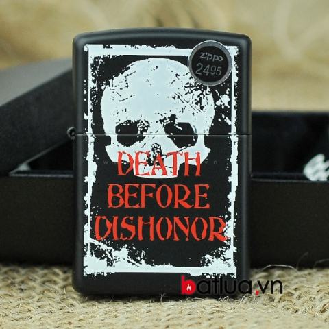 Bật lửa Zippo sơn phiên bản Death Before Dishonor