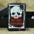 Bật lửa Zippo sơn phiên bản Death Before Dishonor