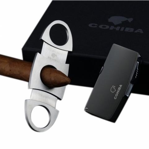 Bộ bật lửa hút Cigar , dao cắt Cigar Cohiba