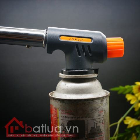 Đầu bật lửa khò rất mạnh lắp vào bình ga Mini