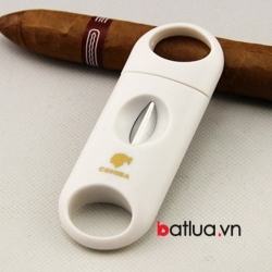 Dụng cụ cầm tay cắt Cigar Cohiba màu trắng