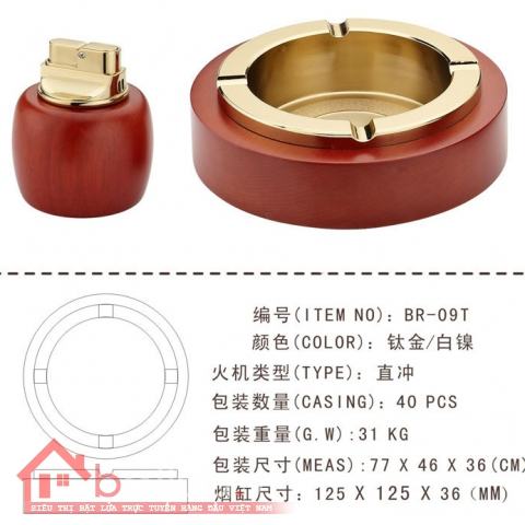 Gạt Tàn honest kiêm bật lửa cực kỳ sang trọng BR-09T - MS11 002