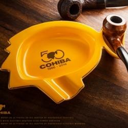 Gạt tàn xì gà (cigar) 1 điếu kèm giá để tẩu Cohiba Màu Vàng - Mã SP: PKXG092V