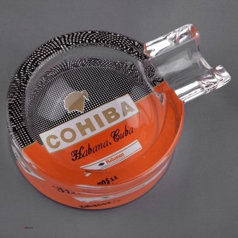 Gạt tàn xì gà Cohiba thủy tinh Loai 1 điếu