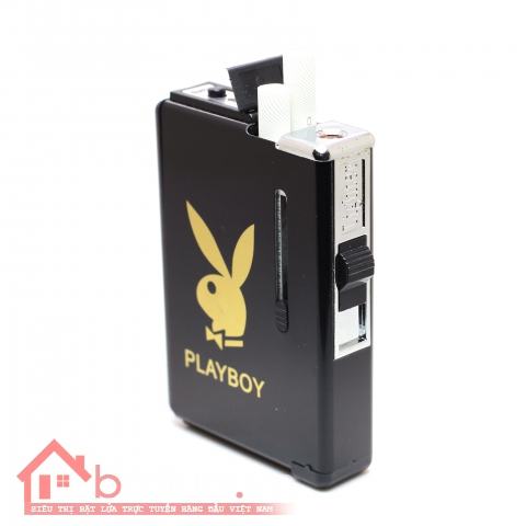 Hộp đựng thuốc đa năng kiêm bật lửa PlayBoy ( loại 10 điếu)