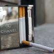 Hộp đựng thuốc lá đa năng đẩy thuốc lửa khò in nhãn hiệu thời trang nổi tiếng CHANEL