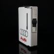 Hộp đựng thuốc lá đa năng đẩy thuốc sáng tạo kiêm lửa khò Audi màu trắng