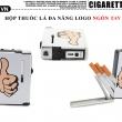 Hộp đựng thuốc lá đa năng in hình cử chỉ ngón tay độc đáo loại 10 điếu