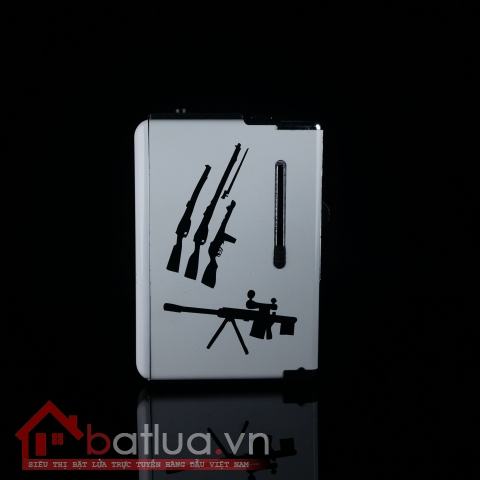 Hộp đựng thuốc lá đa năng in hình khẩu súng