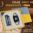 Hộp quẹt hút xì gà cohiba chính hãng kiêm đồ cắt bằng thép không rỉ cực bén