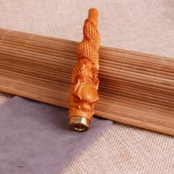 tẩu lọc thuốc lá gỗ đàn hương khắc điệu hình rồng - Mã SP: TLT037