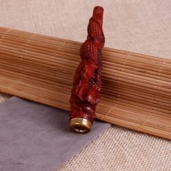 tẩu thuốc la gỗ đàn hương chạm khắc rồng cao cắp - Mã SP: TLT034