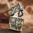 Zippo Armor đồng khối cắt khắc MultiCut 360 hình ảnh SKULL