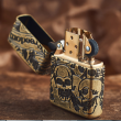 Zippo Armor đồng khối cắt khắc MultiCut 360 hình ảnh SKULL