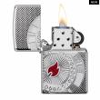 Zippo Armor khắc hình ảnh thẻ tiền trong bài Poker Ngọn lửa đỏ
